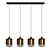 Sleek Metal Pendant Lighting 3D model small image 1