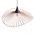 Futuristic Copper Pendant Lamp 3D model small image 2