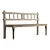 Eco-Chic Reclaimed Teak Bench 3D model small image 3