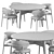 Modern Dinning Chairs Set 2 3D model small image 2