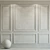 Repose Gray Decorative Plaster Molding 3D model small image 5