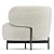 Contemporary Akiko Lounge Armchair 3D model small image 2