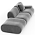  Stylish Modular Lemmy Sofa 3D model small image 1