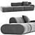  Stylish Modular Lemmy Sofa 3D model small image 3