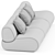 Lemmy Modular Sofa: Sleek Design 3D model small image 2