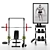 Fitness Bodybuilding Gym Machine Set 3D model small image 4