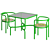 Retro Chic Dining Set by Exteta 3D model small image 2