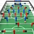 Classic Foosball Table Soccer 3D model small image 2