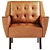 English Gentleman Club Inspired Armchair 3D model small image 3