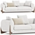 Modern Comfort: PORADA Softbay Sofa 3D model small image 1