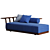 Mediterranean-inspired Sunset Platform Sofa 3D model small image 6