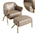 Rossato Inspired Jackie Armchair 02 3D model small image 5