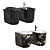 Artceram Chic Toilet Bidet Set 3D model small image 2