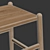 Seamless Ash Wood Stool 3D Model 3D model small image 4