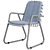 Ethereal Sunset Dining Chair 3D model small image 3