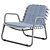 Sleek Harmony Sunset Lounge Chair 3D model small image 4