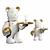 Cosmic Bear Ceramic Ornaments 3D model small image 1