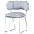 Sleek Quadrotta Chair Design 3D model small image 6