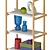 Modern Woody Shelving Column Design 3D model small image 3