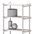 Modern Woody Shelving Column Design 3D model small image 5