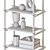 Modern Woody Shelving Column Design 3D model small image 6