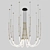  Stylish Leda Pendant Chandelier 3D model small image 2