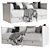 Ikea Hemnes Day Bed 3D model small image 1