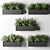 Kitchen Window Box Plants 3D model small image 1