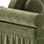 Modern Elegance 3-Seater Sofa 3D model small image 2