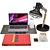 Modern Tech Workspace Set 3D model small image 1