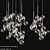 Bolle Metal Glass Pendant Light 3D model small image 3