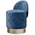 Title: Elegance Upholstered Pouf Low Back 3D model small image 2