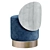 Title: Elegance Upholstered Pouf Low Back 3D model small image 3