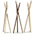 Modern Tobias Coat Rack Stand 3D model small image 1