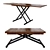 Elegant Transforming Table: Elliot Oak 3D model small image 1