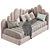 Modern Style Sofa Bed 266 3D model small image 2