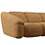 Comfortably Chic Puffer Sofa 3D model small image 6