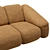 Comfortably Chic Puffer Sofa 3D model small image 7