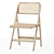 Foldable Rattan Chair 3D model small image 1