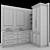 Classic Bathroom Furniture Set No.3 3D model small image 7