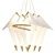 Origami Bird Chandelier Imperium Loft 3D model small image 1