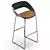 Modern Kabira Wood Stool Arrmet 3D model small image 5