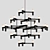 Elegant Nemo Chandelier Masterpiece 3D model small image 2