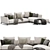 Luxury Comfort: OLIVIER Sectional Sofa 3D model small image 2