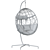 Elegant Wicker Swing Egg Chair 3D model small image 6