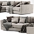 Flexform Magnum L-Shaped Sofa Unit 3D model small image 2