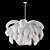 Modern Feather Chandelier 3D Model 3D model small image 3