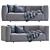 Contemporary Match Sofa Set 3D model small image 1