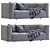 Contemporary Match Sofa Set 3D model small image 2