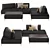 Modern Italian Sanders Sofa Model 3D model small image 2